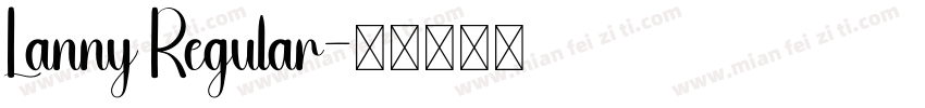 Lanny Regular字体转换